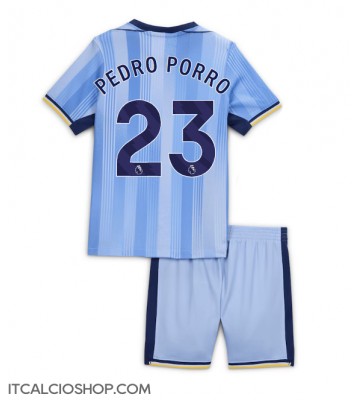 Tottenham Hotspur Pedro Porro #23 Seconda Maglia Bambino 2024-25 Manica Corta (+ Pantaloni corti)